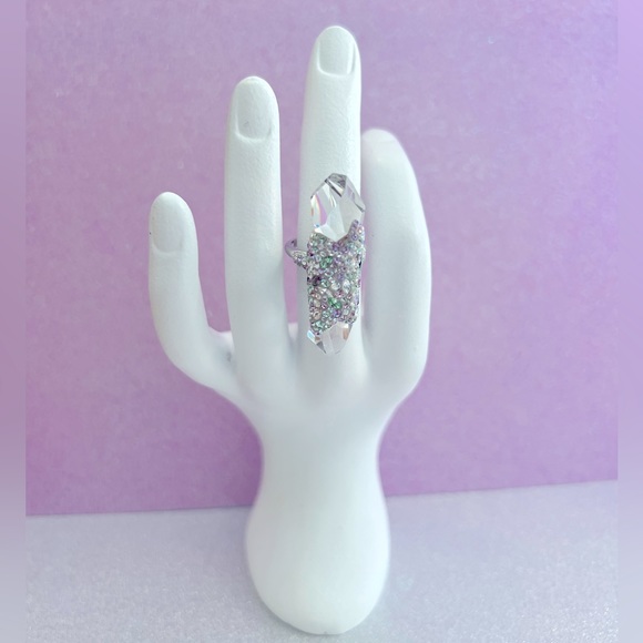 Swarovski Multicolor Crystal Cluster Ring